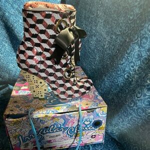 Irregular Choice Poker Joker Heeled Boots